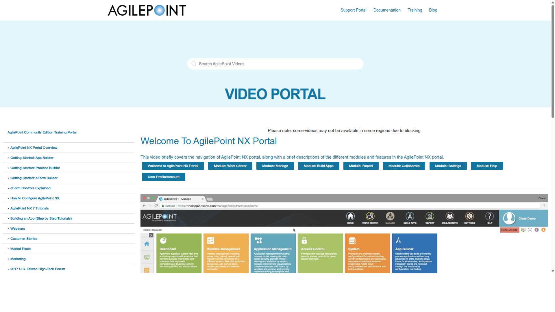 AgilePoint website